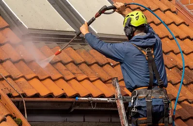 Démoussage et hydrofuge de toiture à Lacropte